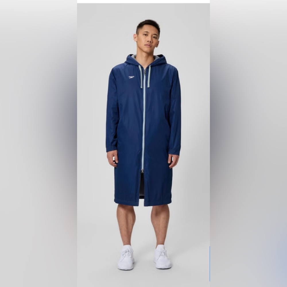 Speedo Unisex Team Parka Navy Long Hooded Navy XS